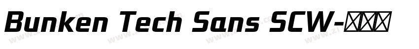 Bunken Tech Sans SCW字体转换 Bunken Tech Sans SCW字体转换